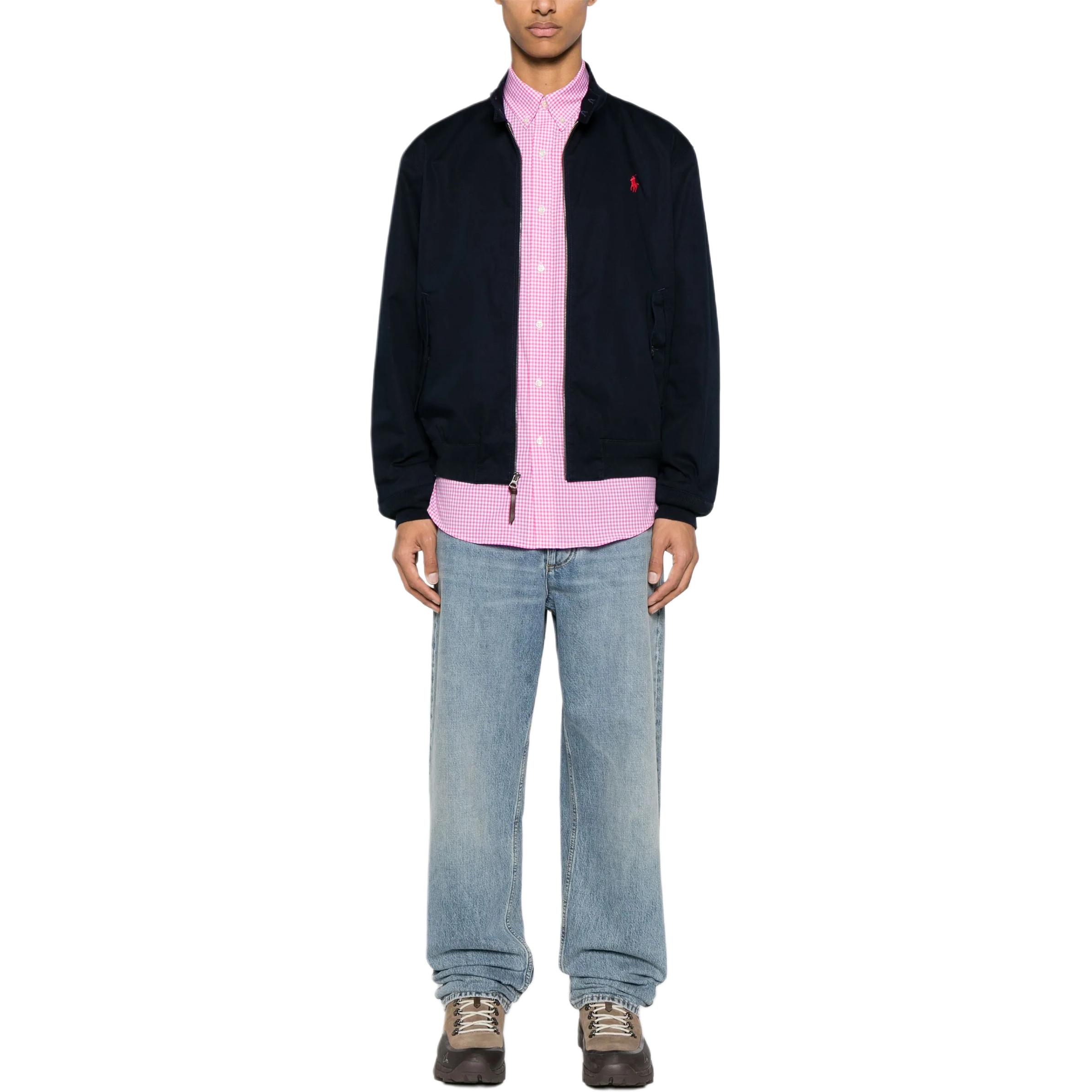 Polo Ralph Lauren Embroidered Logo Navy Zip-Up Long Sleeve Jacket for Men 710923261-002 圖 4