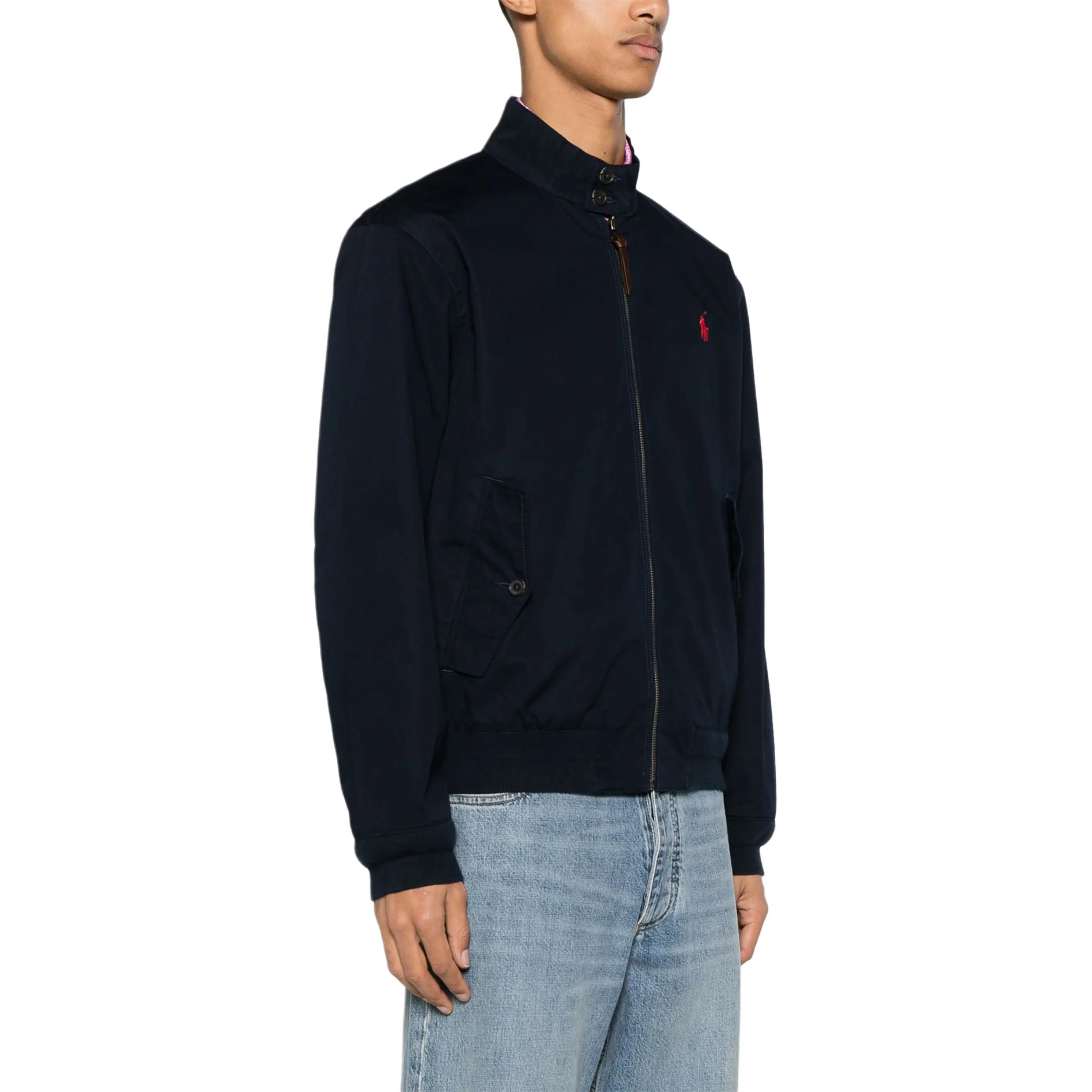 Polo Ralph Lauren Embroidered Logo Navy Zip-Up Long Sleeve Jacket for Men 710923261-002 圖 6