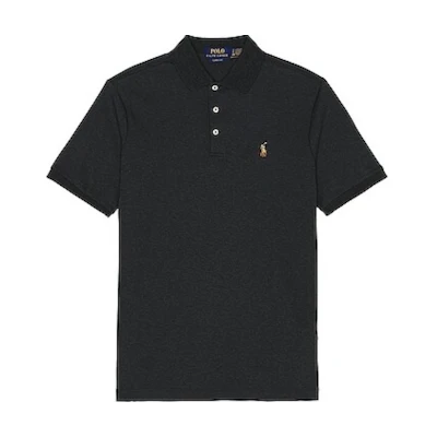 Polo Ralph Lauren Embroidered Logo Short Sleeve Polo Shirt Black - . 710660606-101