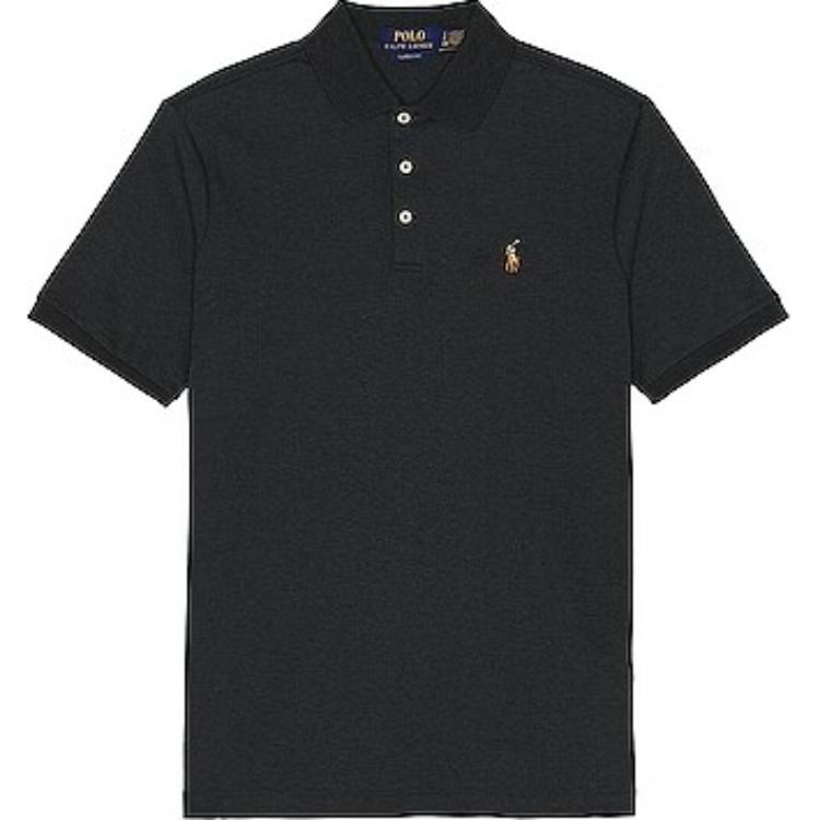 Polo Ralph Lauren Embroidered Logo Short Sleeve Polo Shirt Black - . 710660606-101 圖 2