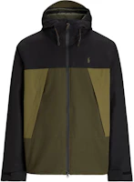 Polo Ralph Lauren Embroidered Logo Waterproof Colorblock Jacket Olive Green Men 100036619-OLIVE-GREEN Polo Ralph Lauren Embroidered Logo Waterproof Colorblock Jacket Olive Green Men 100036619-OLIVE-GREEN
