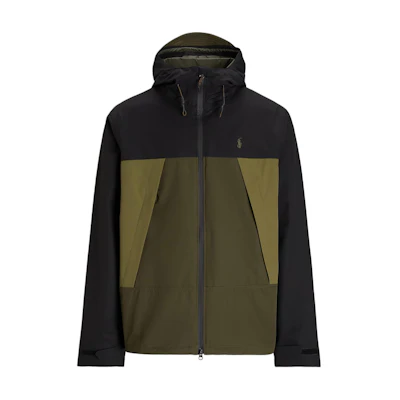 Polo Ralph Lauren Embroidered Logo Waterproof Colorblock Jacket Olive Green Men 100036619-OLIVE-GREEN
