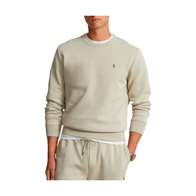 Polo Ralph Lauren Embroidered Pony Logo Crewneck Sweatshirt Beige Brown 710634932-013