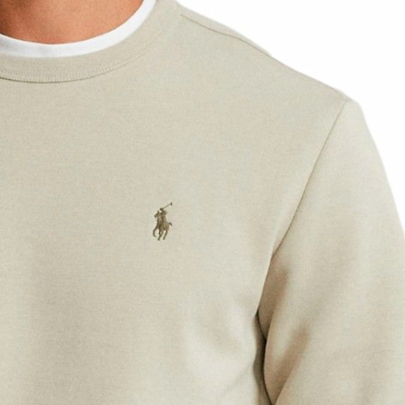 Details for Polo Ralph Lauren Sweatshirt Logo Pony Bordir Crewneck Beige Brown 710634932-013