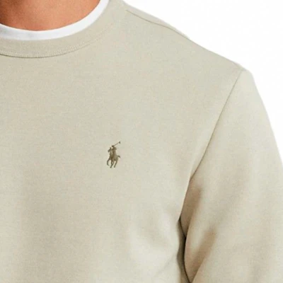 Polo Ralph Lauren Sweatshirt Logo Pony Bordir Crewneck Beige Brown 710634932-013 Details for Polo Ralph Lauren Sweatshirt Logo Pony Bordir Crewneck Beige Brown 710634932-013