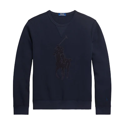 Polo Ralph Lauren Equestrian Embroidered Crewneck Sweatshirt Navy Men’s. 710926499-001