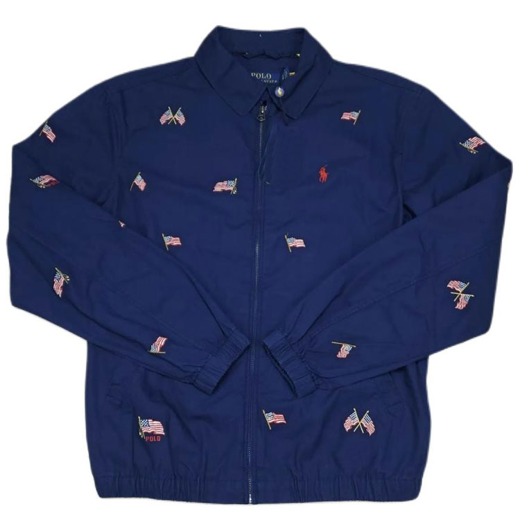 Polo Ralph Lauren Flag Embroidery Long-Sleeve Jacket Navy Blue 710869778-001 圖 2
