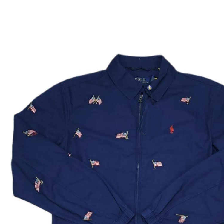 Polo Ralph Lauren Flag Embroidery Long-Sleeve Jacket Navy Blue 710869778-001 圖 4