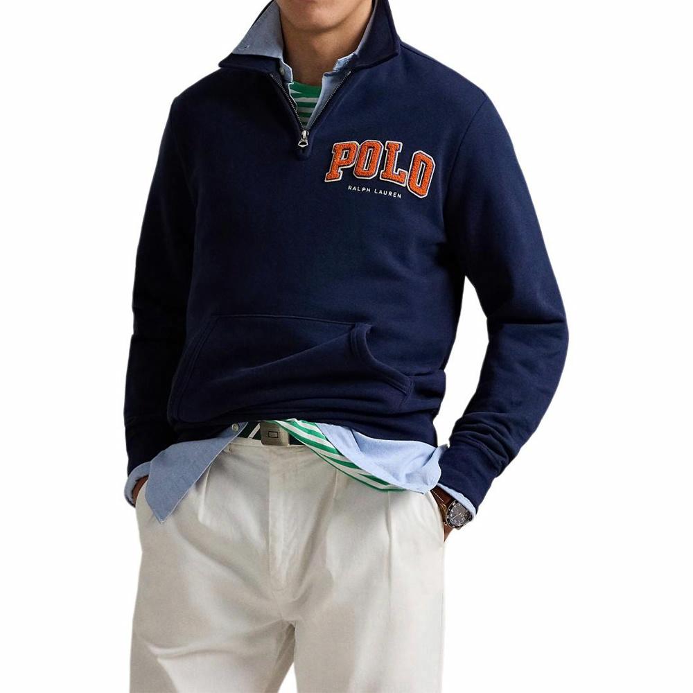 Polo Ralph Lauren Fleece Collar Sweatshirt Nautical Blue RL Logo 710959021001 圖 3