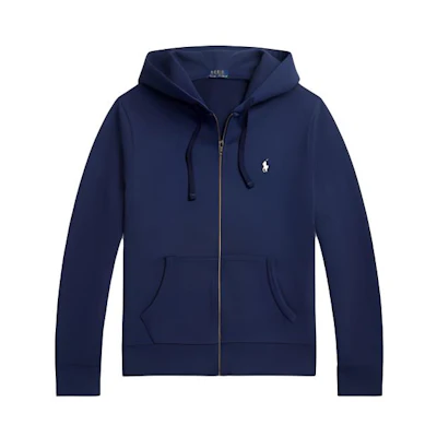 Polo Ralph Lauren Full-Zip Cotton Hoodie Navy Blue FW24 MNPOKNI16823641-410