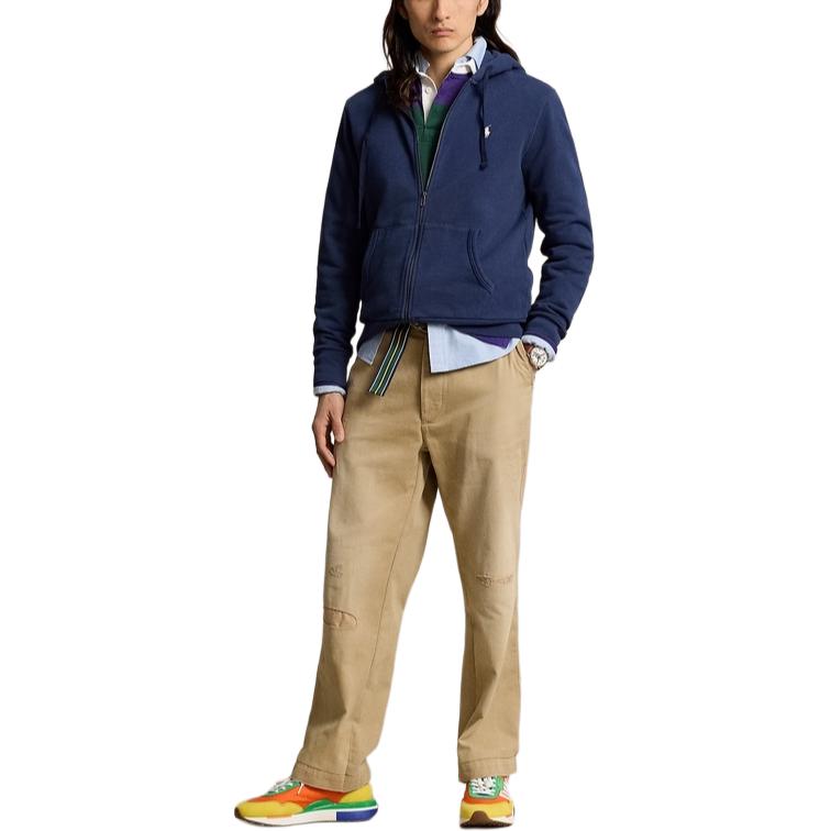 Polo Ralph Lauren Full-Zip Cotton Hoodie  Navy Blue FW24 MNPOKNI16823641-410 圖 3