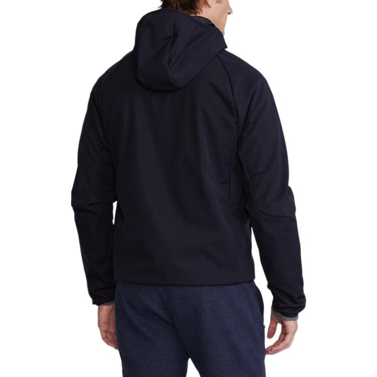 Shop Polo Ralph Lauren 全拉鍊連帽外套 海軍藍 MNPOOTW16020676