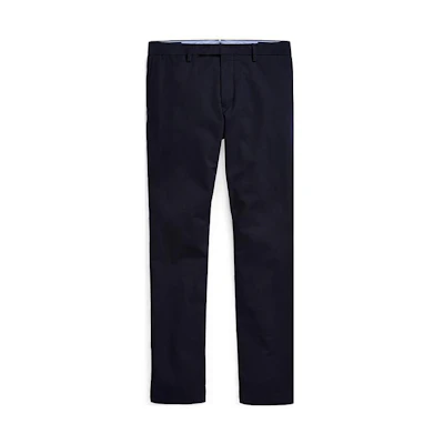 Polo Ralph Lauren FW19 Solid Navy Blue Mid-Rise Casual Pants. MNPOPNT14G20035-410