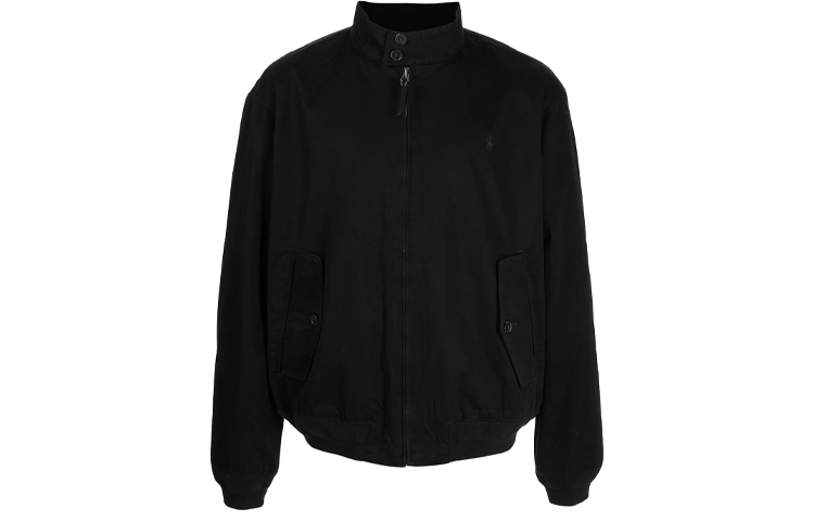 Polo Ralph Lauren FW21  Black Logo Embroidered Zip-Up Stand Collar Jacket. 710776849-002 圖 2