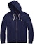 Buy Chaqueta Sudadera Azul Marino Polo Ralph Lauren FW21 Full-Zip Velour. MNPOKNI16820-214