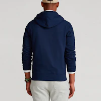 Purchase Polo Ralph Lauren FW21 Full-Zip Velour Jacket Navy Blue Sweatshirt MNPOKNI16820-214