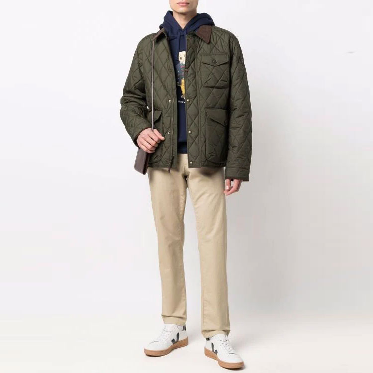 Polo Ralph Lauren FW21  Green Quilted Loose Fit Long Sleeve Jacket. 710847071-001 圖 3