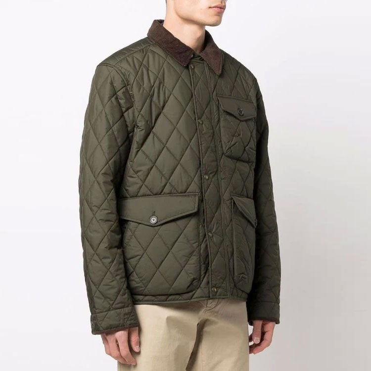 Polo Ralph Lauren FW21  Green Quilted Loose Fit Long Sleeve Jacket. 710847071-001 圖 5