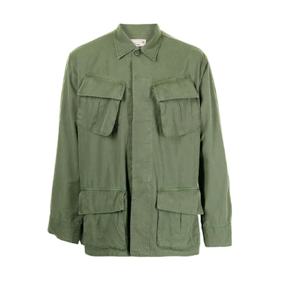 Polo Ralph Lauren FW21 Green Solid Multi-Pocket Long Sleeve Shirt. 710812744-001