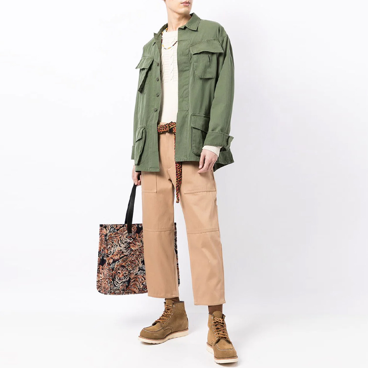 Polo Ralph Lauren FW21  Green Solid Multi-Pocket Long Sleeve Shirt. 710812744-001 圖 3