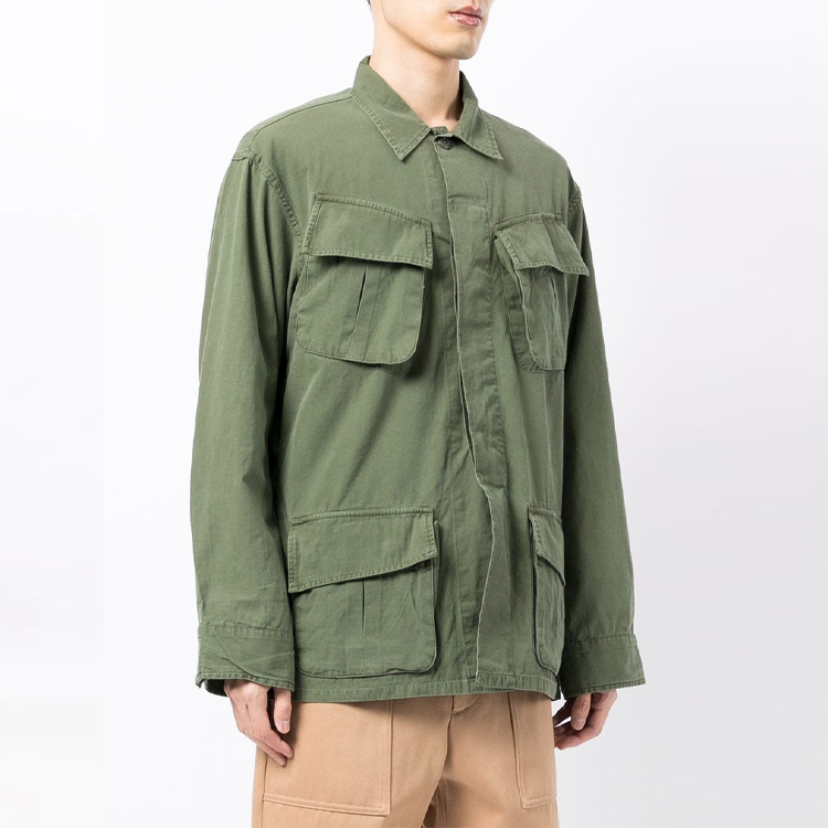 Polo Ralph Lauren FW21  Green Solid Multi-Pocket Long Sleeve Shirt. 710812744-001 圖 4