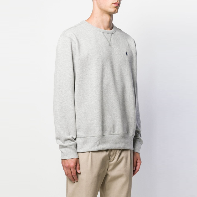 Polo Ralph Lauren FW21  Grey Logo Embroidered Crewneck Sweater 710766772-004 圖 6