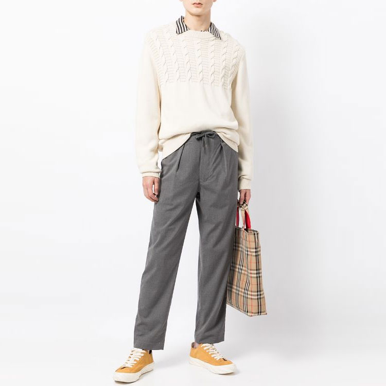 Lookbook Polo Ralph Lauren FW21 灰色直筒褶皱休闲裤 710841177005MEDIUM