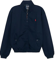 Polo Ralph Lauren FW21 Harrington Jacket with Logo Embroidery in Navy Blue. 710776849-009 Polo Ralph Lauren FW21 Harrington Jacket with Logo Embroidery in Navy Blue. 710776849-009