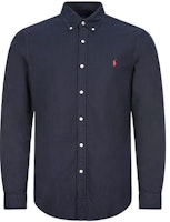 Polo Ralph Lauren FW21 Logo Embroidered Navy Long Sleeve Button-Up Shirt 710723610-003 Polo Ralph Lauren FW21 Logo Embroidered Navy Long Sleeve Button-Up Shirt 710723610-003