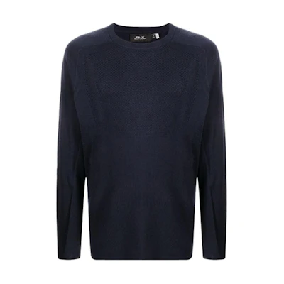 Polo Ralph Lauren FW21 Navy Wool Pullover Crewneck Sweater. 784850744-001