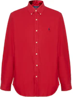 Polo Ralph Lauren FW21 Red Oxford Long Sleeve Shirt with Logo Embroidery. MNPOWOV16821746 Polo Ralph Lauren FW21 Red Oxford Long Sleeve Shirt with Logo Embroidery. MNPOWOV16821746
