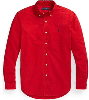 Polo Ralph Lauren FW21 Kemeja Panjang Merah Oxford dengan Sulaman Logo. MNPOWOV16821746 Order Polo Ralph Lauren FW21 Kemeja Panjang Merah Oxford dengan Sulaman Logo. MNPOWOV16821746
