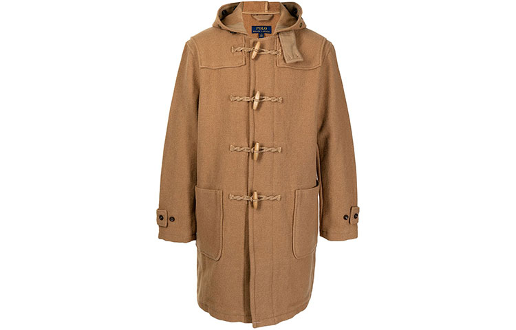 Order Polo Ralph Lauren FW21 固定T扣棕色连帽大衣 710849809-001