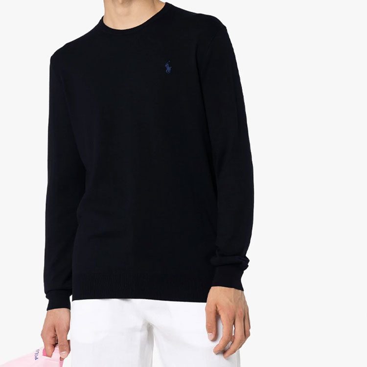 Polo Ralph Lauren FW21 Embroidered Logo Crewneck Sweater Men’s Navy Blue. 710684957-001 圖 3