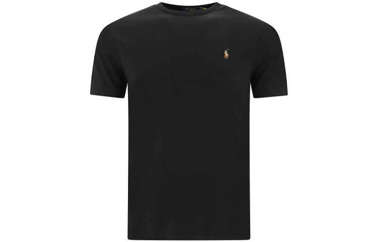 Order Polo Ralph Lauren FW21 logo刺繡圓領T恤 黑色款 710740727-001