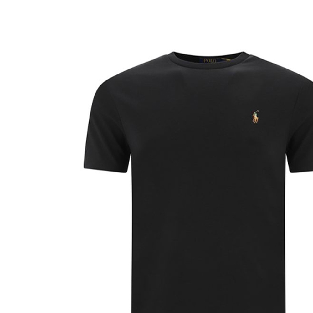 Sizing Polo Ralph Lauren FW21 logo刺繡圓領T恤 黑色款 710740727-001