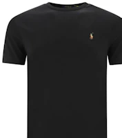 Sizing Camiseta Negra Cuello Redondo Polo Ralph Lauren FW21 Logo Bordado. 710740727-001