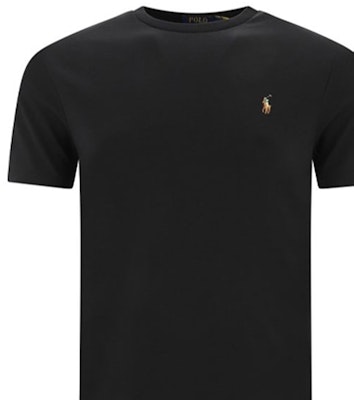 Polo Ralph Lauren FW21 logo刺繡圓領T恤 黑色款 710740727-001 Sizing Polo Ralph Lauren FW21 logo刺繡圓領T恤 黑色款 710740727-001