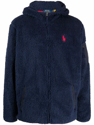 Polo Ralph Lauren FW21 男士蓝色徽标刺绣抓绒拉链连帽外套 710852514-003 Order Polo Ralph Lauren FW21 男士蓝色徽标刺绣抓绒拉链连帽外套 710852514-003