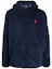 Order Polo Ralph Lauren FW21 男士蓝色徽标刺绣抓绒拉链连帽外套 710852514-003