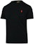 Shop Polo Ralph Lauren FW21 刺繡標誌黑色短袖T恤男裝。 710680785-001