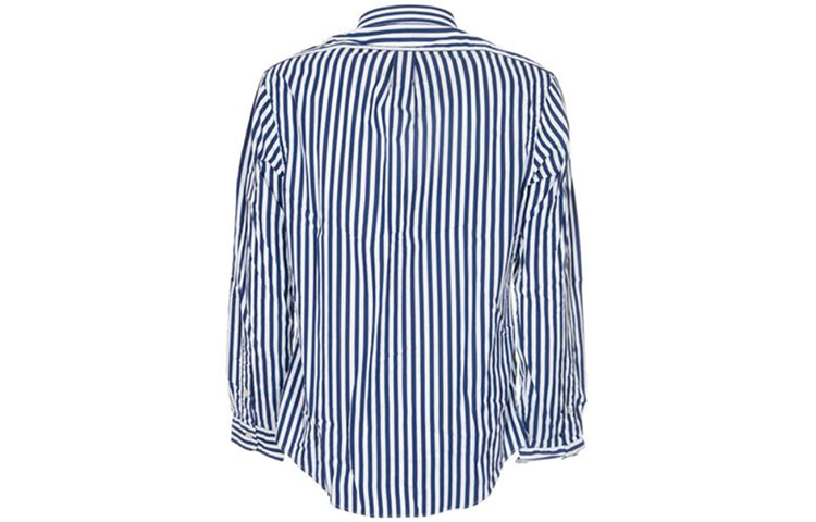Polo Ralph Lauren FW21 Logo Embroidered Striped Casual Shirt Blue (). 710829466-001 圖 3