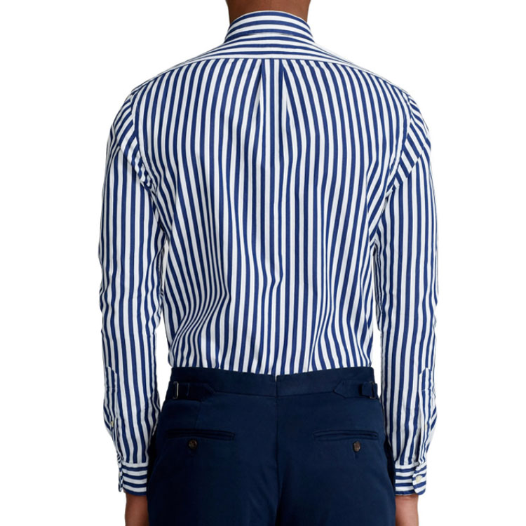 Polo Ralph Lauren FW21 Logo Embroidered Striped Casual Shirt Blue (). 710829466-001 圖 6