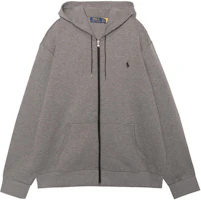 Polo Ralph Lauren FW21 Logo Zip Hoodie Jacket Grey 710652313-040 Polo Ralph Lauren FW21 Logo Zip Hoodie Jacket Grey 710652313-040