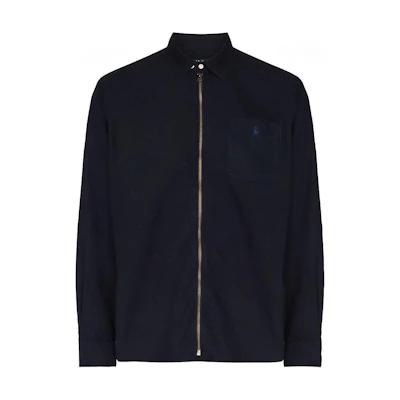 Polo Ralph Lauren FW21 Navy Blue Zip-Up Shirt Jacket 710842650-002