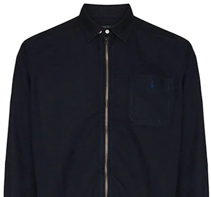 Polo Ralph Lauren FW21 Navy Blue Zip-Up Shirt Jacket 710842650-002 Details for Polo Ralph Lauren FW21 Navy Blue Zip-Up Shirt Jacket 710842650-002