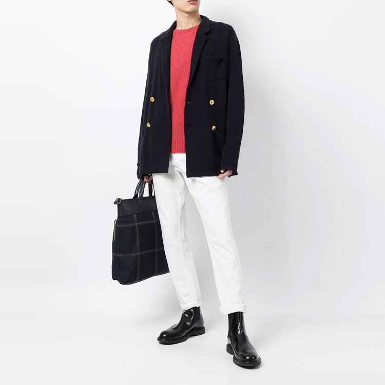 Polo Ralph Lauren FW21 Red Wool Sweater with Elbow Patch for Men. 710810848-001 圖 3