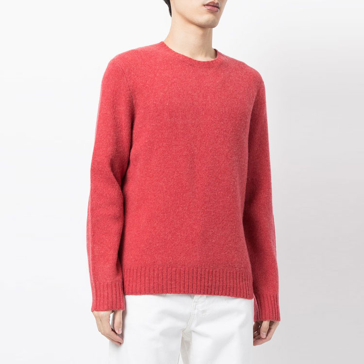 Polo Ralph Lauren FW21 Red Wool Sweater with Elbow Patch for Men. 710810848-001 圖 5