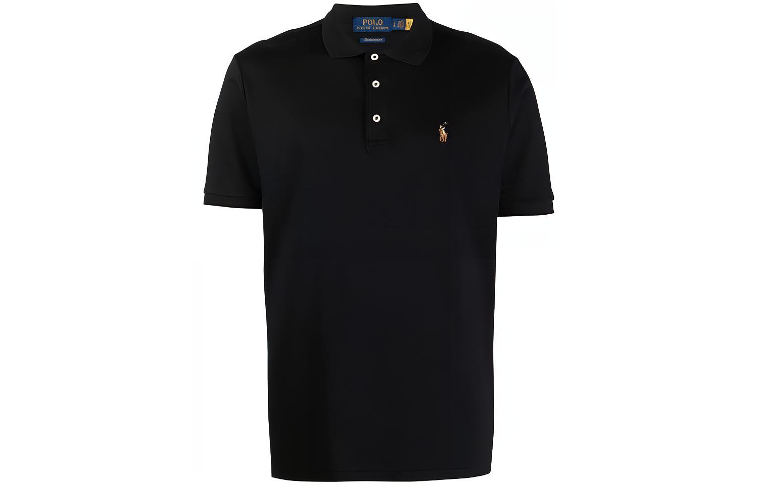 Polo Ralph Lauren FW21 Solid Jersey Short Sleeve Polo Shirt  Black 710713130-001
