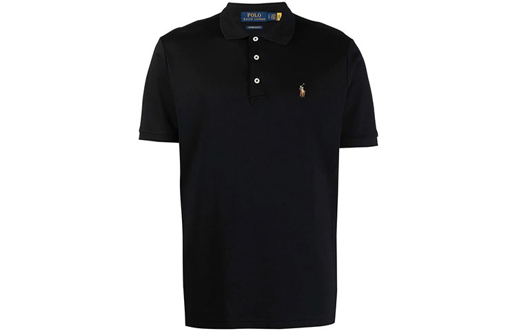 Polo Ralph Lauren FW21 Solid Jersey Short Sleeve Polo Shirt  Black 710713130-001 圖 2